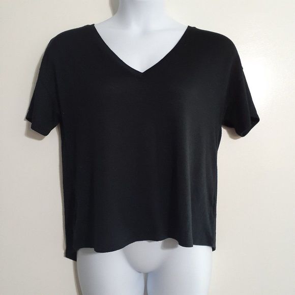 A New Day Sparkly Short Sleeve Sweater V-Neck L - Picture 1 of 7